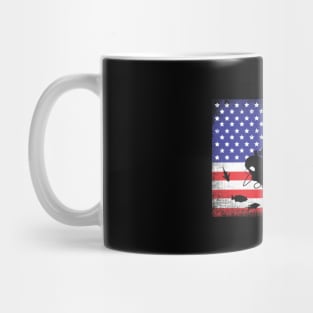 Scuba diving american flag Mug